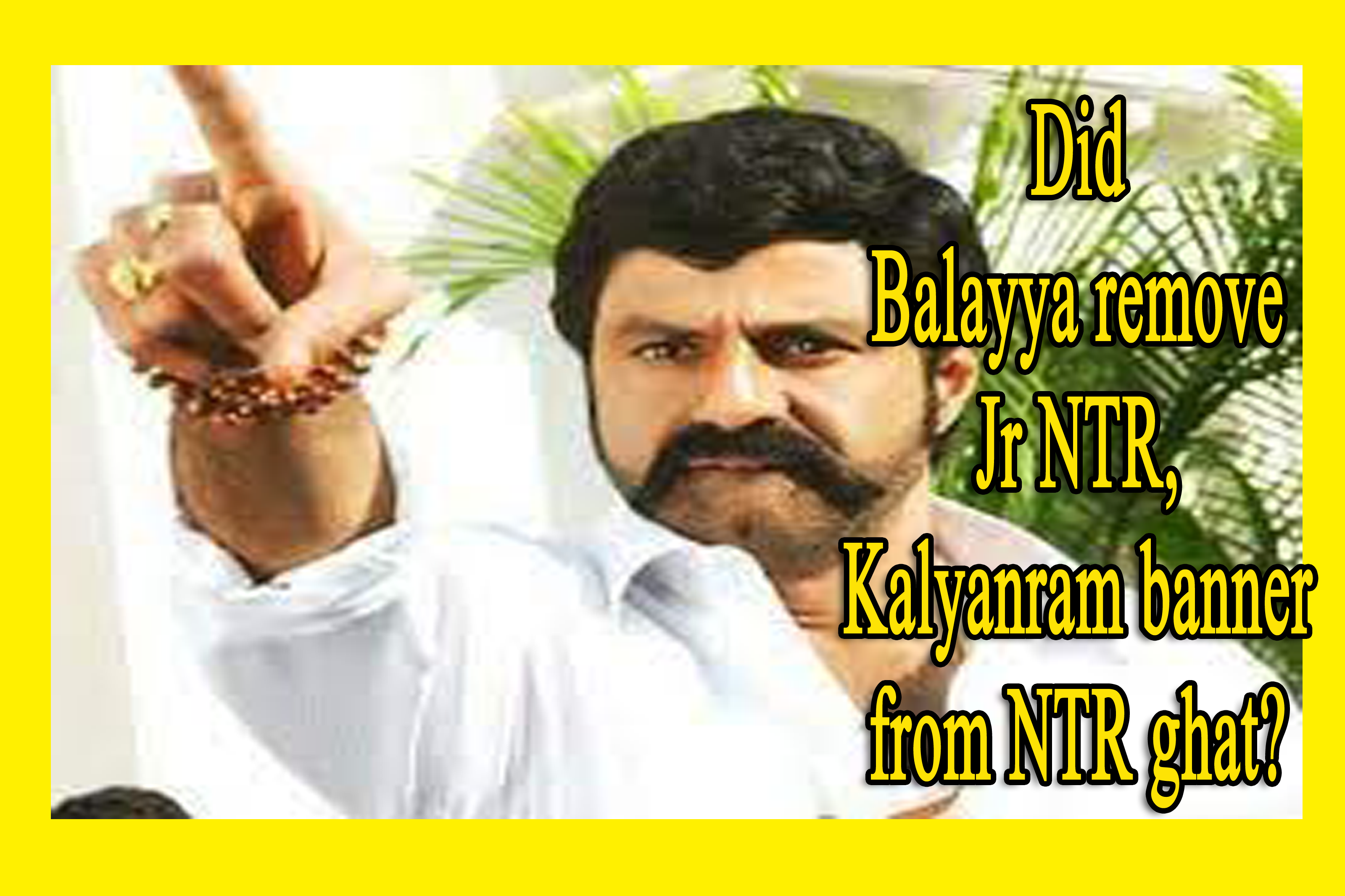 Did Balayya remove Jr NTR, Kalyanram banner from NTR ghat? Viral video sparks buzz