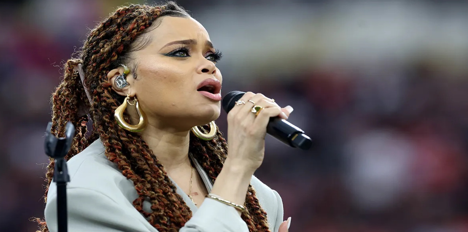 Super Bowl LVIII 2024: Andra Day’s rendition of “Lift Every Voice and Sing” during the Black national anthem caused a sensation on social media.
